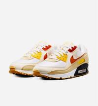 ☆送料込■新品27.5cm■ナイキ エア マックス90 SE AIR MAX 90 SE サミットホワイト/レモンウォッシュ/セーフティーオレンジ_画像8