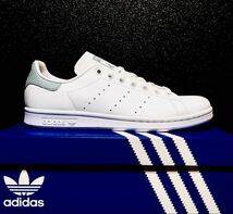 ☆送料込◆新品25.5cm◆adidas STAN SMITH アディダス スタンスミス フットウェアホワイト/マジックグレー/ピンク/シルバー 刺繍 WMNS_画像3