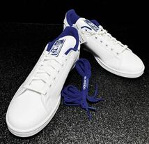 ☆送料込◆新品24.5cm◆adidas STAN SMITH アディダス スタンスミス フットウェアホワイト/ブルー/ゴールド 金ロゴ_画像5