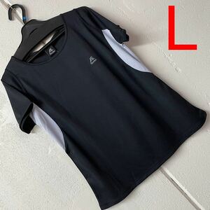 LサイズサラサラスポーツTシャツ　　黒