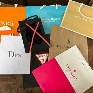 紙袋 ショッパー ショップ袋 Dior Michaelkors ブランド紙袋