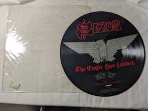 Saxon The Eagle Has Landed (Live) 1982 UK盤 ピクチャー盤 LP CAL 137