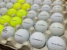 スリクソンZスター　ゴルフロストボール40個　DUNLOP GOLF カラーボール混合　SRIXON Z-STAR ゴルフロストボールマーカー書き汚れボール含_画像8