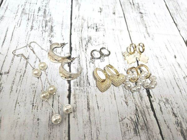 ピアス 6点セット ゴールド系 シルバー系 ピアス