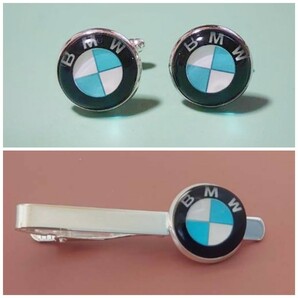 BMW カフスボタン＆ネクタイピンセットの画像1