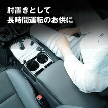 コンソールボックス 車 12V車専用 12V USB ドリンクホルダー ゴミ箱 テーブル 付属 コンソールトレイ アームレスト 収納 疲労軽減 簡単設置_画像3