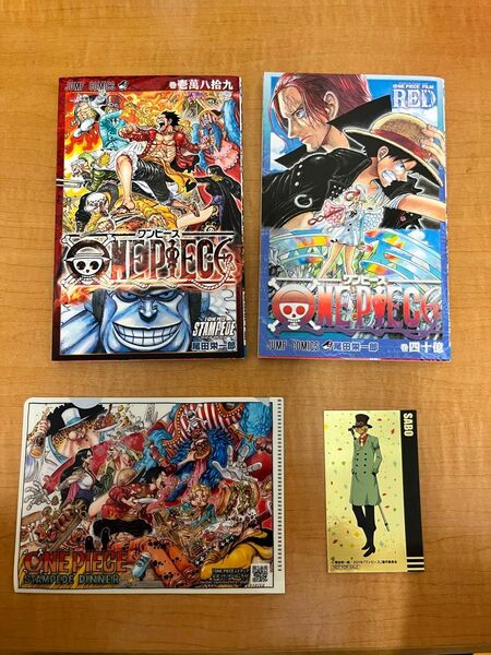 ONE PIECE ワンピース　映画　入場特典 壱萬八拾九巻 四十億巻　ミニクリアファイル　サボのステッカー　尾田栄一郎