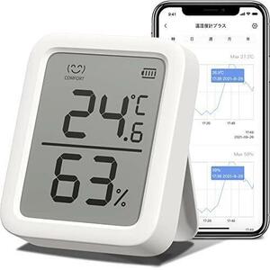 ★温湿度計プラス_単品★ デジタル スマホで温度湿度管理 - 湿度計 温度計 高精度 Alexa 温湿度計プラス