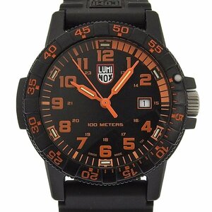 1円 稼働 ルミノックス LUMINOX クオーツ カーボン 黒文字盤 カーボン×ラバー メンズ 腕時計