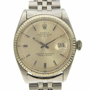 1円 不動 ジャンク ロレックス ROLEX 1601 16番台 自動巻き デイトジャスト シルバー文字盤 SS/WG×SS/WG メンズ 腕時計