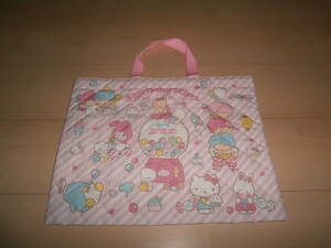  prompt decision * new goods * Sanrio character z* lesson bag tote bag * pink ** child kindergarten child care . elementary school student woman . girl Kitty My Melody 