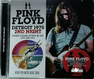 PINK FLOYD 2枚組 輸入盤 CD 1975年 LIVE ピンク・フロイド DETROIT