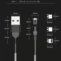 ゴールドクーポン利用で800円◇3種類 セット 充電 端子 マグネット 変換プラグ 防塵 アダプター 磁石 USB充電ケーブル用 Type C microUSB_画像5