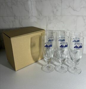 OR1】 アサヒ ビールグラス 6個セット ピルスナーグラス コップ 足付き ビアグラス 