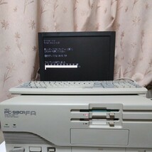 NEC PC-9801FA/U2 1992年(電池新、マザーボード・電源一部・FDDコンデンサ交換)+純正増設メモリボード4MB+純正キーボード_画像9