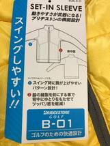 BRIDGESTONE GOLF(ブリヂストンゴルフ)秋冬 撥水、+3℃PROJECT、軽量 中綿フルジップジャケット 6GX01D(YE)Ｌ_画像4