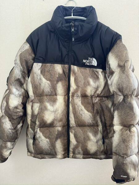 Supreme THE NORTH FACE ヌプシ 13AW Fur Print Nuptse Jacket 型番 ND01340 サイズ M