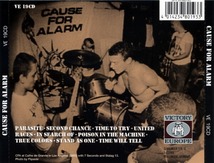 ＊中古CD CAUSE FOR ALARM/CAUSE FOR ALARM 1983年作品1st U.S/NYCハードコアパンク DEAD KENNEDYS BAD BRAINS MDC BLACK FLAG MISFITS_画像2