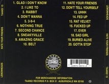 ＊中古CD LEMONHEADS/HATE YOUR FRIENDS 1987年作品1st 米国/ボストンハードコアパンク FREEZE OFFENDERS LEATHERFACE DEAD KENNEDYS_画像2