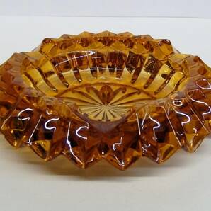 送料無料☆曽我ガラス 灰皿 アンバー 直径16cm☆ASHTRAY SOGA GLASS CO.の画像1