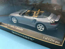 4120 【１円スタート】ミニチャンプス　ポルシェ911 turbo Cabriolet 2003 グレイメタリック　　MINICHAMPS　_画像6