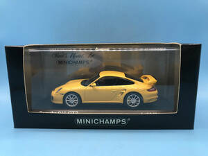 【１円スタート】1/43 ミニチャンプス　ポルシェ 911 GT2 2007 黄色　MINICHAMPS Porsche 911 GT2 2007 Yellow 　 4120 