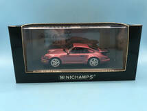 【１円スタート】1/43 ミニチャンプス　ポルシェ 911 ターボ 1990 レッドメタリック MINICHAMPS Porsche 911 turbo 1990 Red meta 　 4120 _画像1