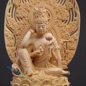 極上★最新作木彫 仏師で仕上げ品 如意輪観音像 仏教美術