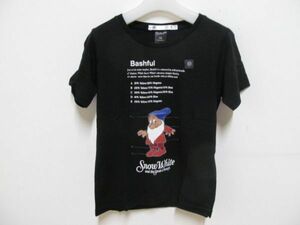 (56457)UNIQLO　UU　ユニクロ　アンダーカバー　キッズ　ディズニー　グラフィック　Tシャツ　カットソー　ブラック　130　タグ付き　