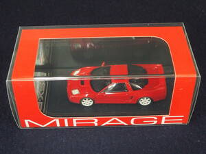 MIRAGE ミニカー＜Honda NSX-R＞(New Formula Red) 8445 1:43 SCALE MODEL PRODUCED BY HPI ケース入り 箱入り