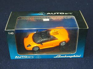 AUTO art ミニカー＜LAMBORGHINI MURCIELAGO CONCEPT CAR＞(METALLIC ORANGE) 54553 1:43 Gateway Global Limited ケース入り 箱入り