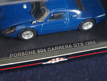 EBBRO ミニカー＜PORSCHE 904 CARRERA GTS 1964＞(BLUE) 726 SCALE 1/43 EBBRO RACING CAR COLLECTION ケース入り 箱入り_画像3