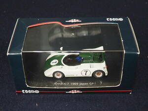 EBBRO ミニカー＜TOYOTA-7 1969 Japan GP＞(WHITE/GREEN) 667 SCALE 1/43 EBBRO RACING CAR COLLECTION ケース入り 箱入り