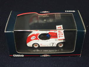 EBBRO ミニカー＜TOYOTA-7 1969 Japan GP＞(WHITE/RED) 712 SCALE 1/43 EBBRO RACING CAR COLLECTION ケース入り 箱入り