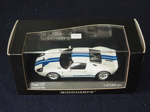 MINICHAMPS ミニカー＜Ford GT＞Diamond white 2004 400 082320 Metal 1:43 ケース入り 箱入り