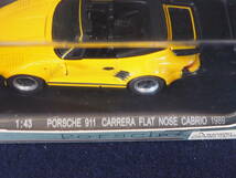 HIGH SPEED ミニカー＜PORSCHE 911 CARRERA FLAT NOSE CABRIO 1989＞No.HF9151S SCALE 1:43 Die Cast Metal ケース入り 箱入り_画像3