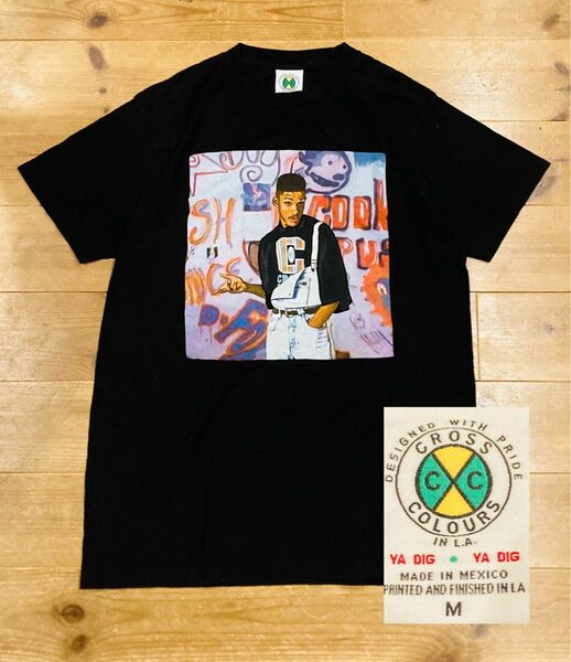 Cross Colours Tシャツ M Will Smith 90s ラップT ウィル・スミス HIPHOP クロス・カラーズ