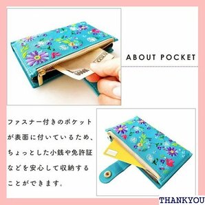 Google Pixel 8 ケース 手帳型 カバー スマホケース スマホカバー おしゃれ花刺繍 ターコイズ 485の画像4