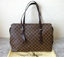 ★美品★LOUIS VUITTON【ルイ・ヴィトン】ダミエ チェルシー☆トート型ショルダーバッグ _画像1