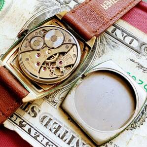 #2964【１円スタート】メンズ 腕時計 ブローバ BULOVA 金メッキ 動作品 1949年 アンティーク ヴィンテージ 15石 機械式 手巻き ゴールドPの画像10