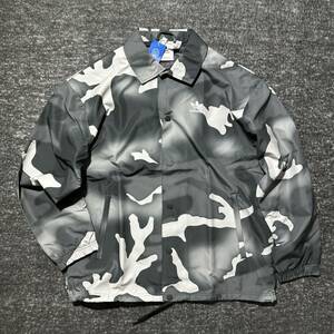 1円〜 送料無料 新品 adidas originals CAMO COACH JACKET Lsize アディダスオリジナルス カモ コーチジャケット 迷彩 カモフラ 刺繍ロゴ