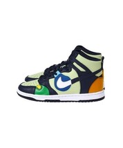 1円〜 新品 NIKE W DUNK HIGH LX 27cm ナイキ ダンク ハイ スニーカー マルチカラー グリーン ネイビー シューズ ビンテージ感 箱無し 靴_画像5