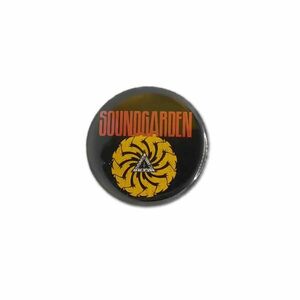 Soundgarden 缶バッジ サウンドガーデン Yellow Logo