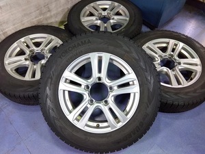 ジムニー【富山市 手渡しもOK】175/80R16 ヨコハマ アイスガード 中古4本 16インチ 冬 スタッドレス 車検対応アルミホイール