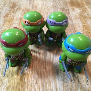 TMNT TURTLES Figure タートルズ レオナルド ラファエロ ミケランジェロ ドナテロ ミニフィギュア 武器付き