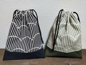 ①. pattern. lunch sack 2 point set 