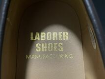 新品 未使用 LABORER SHOES MANUFACTURING レイバラーシューズ ビジネスシューズ コインローファー PVC チャコールグレー 紳士 防水 26cm_画像8