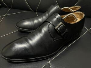 美品 REGAL リーガル S6J7233 813R 26.5cm レザーシューズ ビジネスシューズ 革靴 本革 モンクストラップ プレーントゥ メンズ ブラック