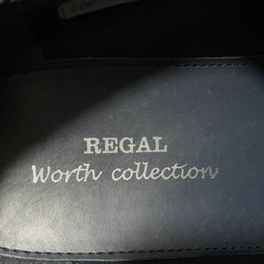 美品 REGAL Worth Collection リーガル V105 25cm レザーシューズ ビジネスシューズ スワールトゥ ロングノーズ キャメル メンズの画像8