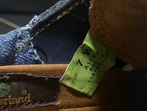 試着品 Timberland ティンバーランド A1FK2 7W≒25.5cm レザーシューズ デッキシューズ ネイビー ブルー デニム 3アイ メンズ_画像10